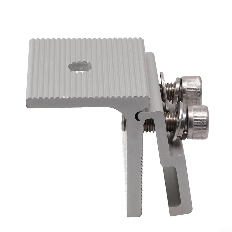 1/4 Pieces Solar Panel Clamps Aluminum Solar Panel Mounting Brackets