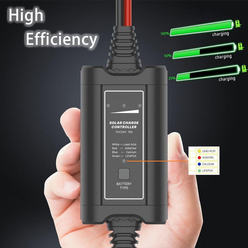 PolyEnergy 10Amp MPPT ,Solar Charge Controller Intelligent:, Controller, for for