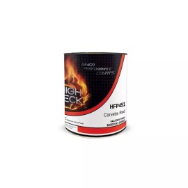 High Teck HFP451 GM WA9075 CORVETTE RED Urethane Basecoat QUART 1:1 Mix Ratio