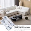 Li-TianFeng 2 Pack Sectional Couch Connectors Metal Couch Clips Sofa