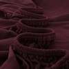 Vency Jersey Fitted Sheet 160 x 200 cm Bordeaux Red