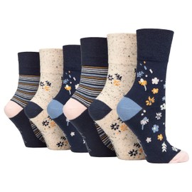 6 Pairs Gentle Grip Socks size UK 4-8 (6 X RH256)