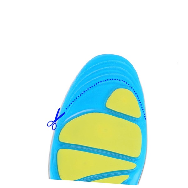 PACKOVE Shock-Absorption Sports Shoe Insoles Thickened Breathable Pads for Running