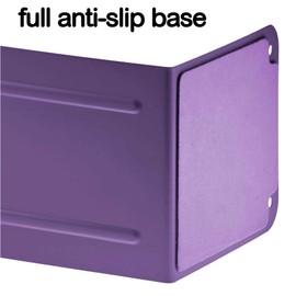Acrimet Jumbo Premium Metal Bookends 9" (Heavy Duty) (Purple Color) (1 Pair)