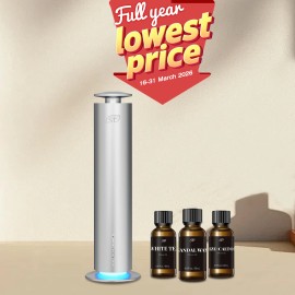 Scentop 120ml Aroma Diffuser Hotel Series Aromatherapy Oil Corrugated Box Packaging Fragrance Diffuser plug type: US, color: Black