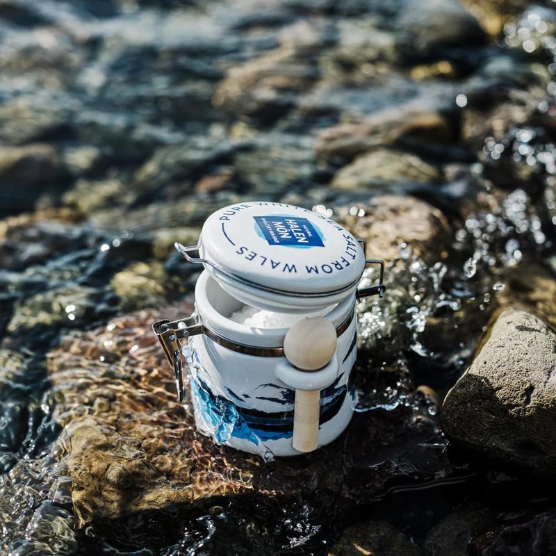 Halen Mon Clamp top Jar and Pure Sea Salt PDO