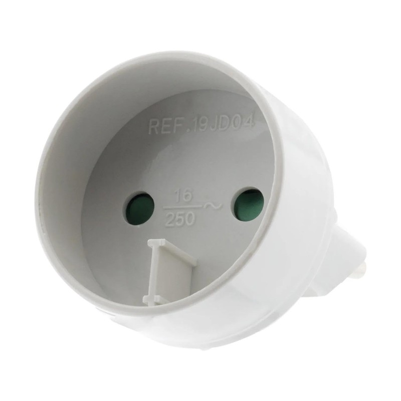 Inotech Adaptor with Socket Adapter M 6A, F, 16A, White