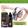 Instant hair shampoo, hair dye shampoo for men and women