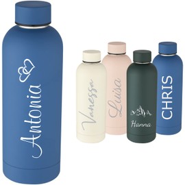 Schmalz® Personalisierte Isolierflasche SPRING mit Name 500 ml - BPA-frei Personalisieren mit Namen und Wunschtext