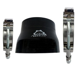 Bekelan 3" to 4"(76-102mm) High-Temp Silicone Reducer Hose With Stainless T-Bolt Clamp - Heavy Duty 4-Ply Reinforced Design for Automotive Turbo/Intercooler/Intake Piping/Industrial Hydraulic