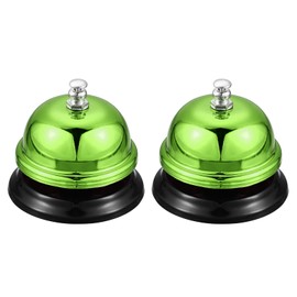 uxcell Desk Bell, 65mm(2.56") Dinner Bell for Restaurants, Service Bell, Green