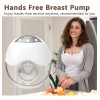 2pcs Extractor De Leche Manos Libres Recargable Con 4 Modos