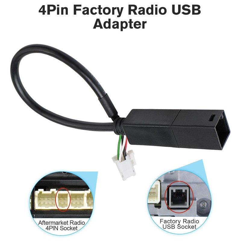 Zenoruslky Android Radio Harness Kit 24Pin Car Stereo Wiring Harness