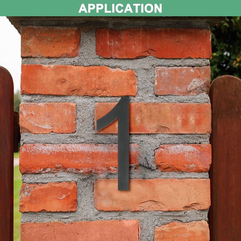 M METERXITY 8 Inch 304 Stainless Steel Floating House Numbers,