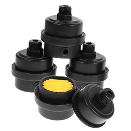 TEHAUX 4Pcs Air Compressor Intake Filter Durable Replacement Part for Noise Muffler Repair Compatible with Compressors Generators and Blowers Threaded Design