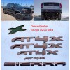 Auto 5PCS Grill Doors Rear Matte Black AT4X OVERLAY Emblem