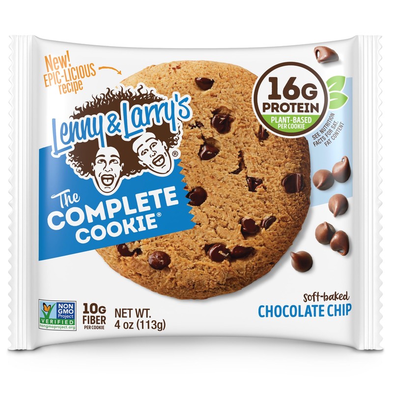 Lenny & Larry's Protein Cookie, [Chocolate Chip], Chewy Soft Baked,