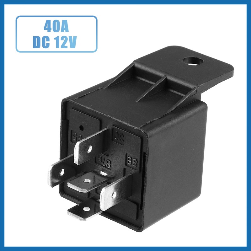 A ABSOPRO 2Pcs Car Relay 5 Pin 12V 40Amp SPST