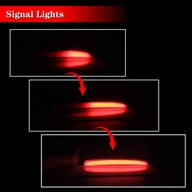 GTINTHEBOX - Luces reflectoras LED de lente ahumada para parachoques trasero, luces antiniebla traseras para Honda Civic Hatchback, tipo R o SI 4 puertas Sedan de 2017 en adelante