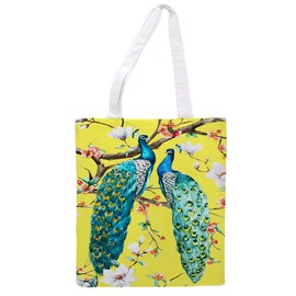 Nacnic Tote Bag Cloth Colourful Peacock Multipurpose Shoulder Strap, Model 8