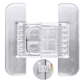 EUSTACE Baby Guard, Drawer Lock, Refrigerator Lock, Child Lock, Door Lock, Child Safety, Refrigerator, Drawer, Cupboard, Water Server, Double Lock, Compatible with 2 Doors, Flat Surfaces, Earthquake