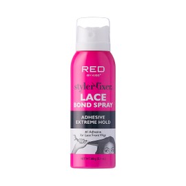 Red by Kiss Hair Glue Spray for Lace Front Wigs, 2oz, Extreme Hold, Water-Resistant, Sweat-Proof, Delicate Removal