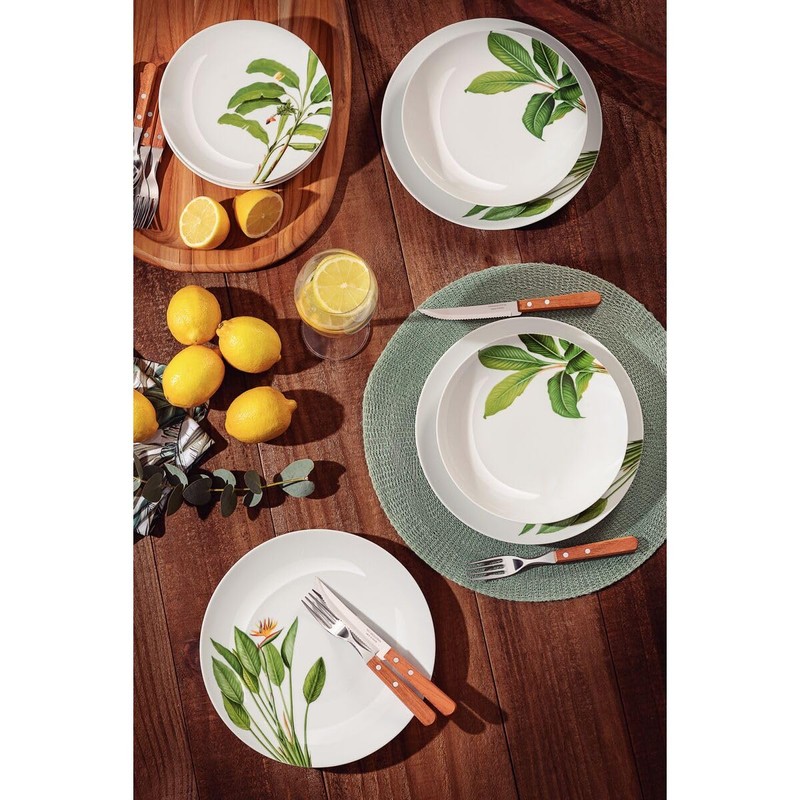 Tramontina 22399/003 TRAMONTINA Wooden Tableware Set of 16 Natural Wood
