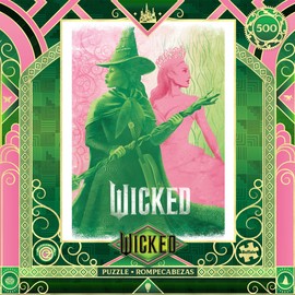 Buffalo Games - Wicked - Pink Goes Good with Green - 500 Piece Jigsaw Puzzle for Adults -Challenging Puzzle Perfect for Game Nights - Finished Size is 21.25 x 15.00