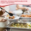 MWELLEWM 10" Serving Spoons Plastic Serving Utensils 12 Packs Disposable