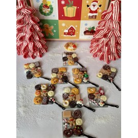 TreasureNTrooveGifts Miniature Dollhouse Christmas Cookies & Cookie Pan W/Spatula 1 Per Order Only!!!