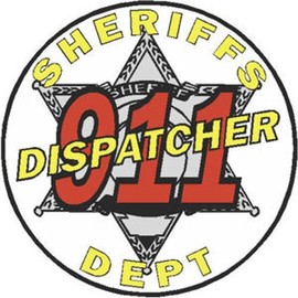 Magnet 2 Inch 911 Dispatcher Sheriffs Dept 6 Point Star Magnetic Sticker Decal 2x2 Inches
