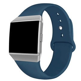 NAHAI Compatible Fit bit Ionic Bands, Soft Silicone Replacement Strap Accessory Breathable Wristbands for Fit bit Ionic Smart Watch, Large, Slate