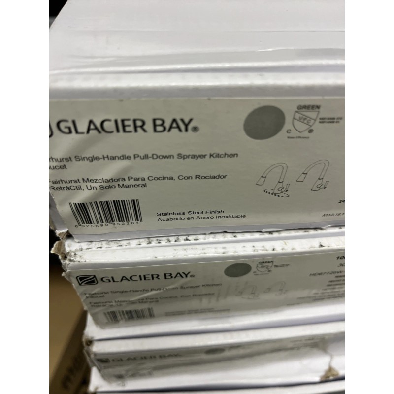 Glacier Bay Fairhurst Single-Handle Pull-Down Kitchen Faucet Stainless Steel