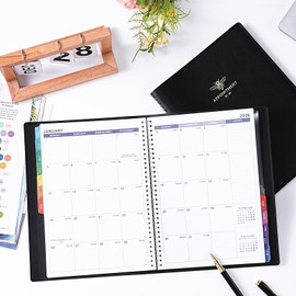 Appointment Book 2025-2026 - Appointment Planner from Jul. 2025 - Jun. 2026, 2025-2026 Weekly Appointment Book with Colorful Tabs, 9" x 11", Daily/Hourly Planner, 15-Minute Increments