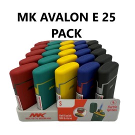 MK 25 PACK  AVALON E TORCH POCKET LIGHTERS (684497)