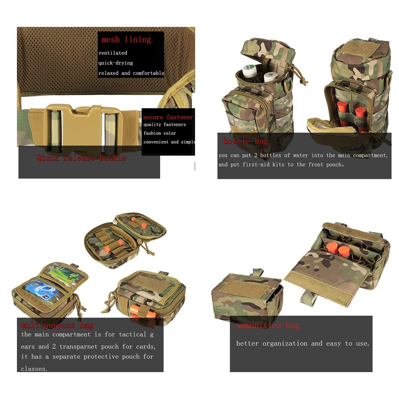 YAKEDA 5 in 1 Tactical Battle Belts for Law Enforcement