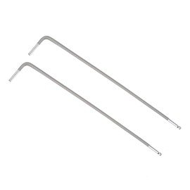 TOP-VIGOR 2Pcs 1.5mm Ball End Hex Key Wrench, L Shaped Long Arm Allen Key for Household DIY, Professional Machine Repairing