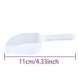 10 Pcs Clear Kitchen Scoops Mini Ice Scoop Multipurpose Kitchen Scoop Small Food Shovel For Sugar Candy Spices Coffee Bean