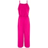 Girls Long Sleeveless Dungarees (code 8809) Fuchsia 12 Years