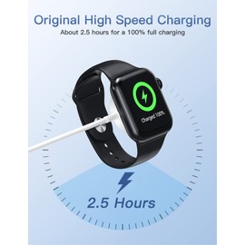 iWatch Ladekabel, Marchpower Update Version Magnetisches Ladekabel auf USB für Uhren iWatch Ladegerät kabelloses tragbares Ladegerät Kompatibel für Watch Series7/SE/6/5/4/3/2/1 (38mm,40mm,42mm,44mm)