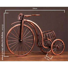 CdyBox Vintage Bicycle Wine Rack Wine Glasses Ornament Home Wine Cooler Table Decoration Wine Glass Rack