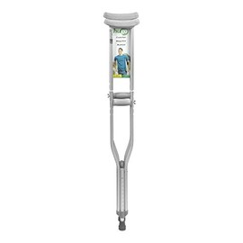 Hugo Mobility Adjustable Tall Crutches For Walking, Tall Adult Walking, Comfortable Lightweight with Underarm Pad and Hand Grip, For Users Over 6 Feet