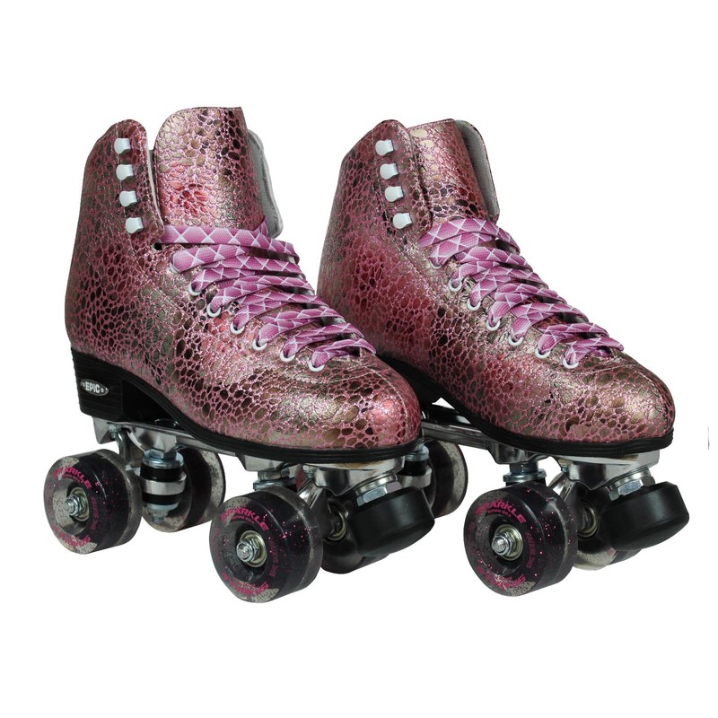 Epic Skates Sparkle High-Top Quad Roller Skates