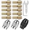 15PCS 4486 Multi Chuck Collet Set Compatible with Dremel, Keyless