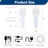 50 PCS Self-Adhesive Hook and Loop Cable Ties for Organizing