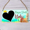 Days Until Italy" Countdown Plaque – Italian Vacation Countdown MDF