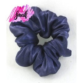 Dark Grape Iridescent Hair Scrunchy - Made in the USA - 3 Month Warranty - Small Size