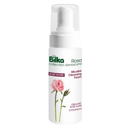 Bilka Collection Rosa Damascena Micellar Cleansing Foam, Facial Cleansing for Every Day with Organic Rose Water, D-Panthenol and Glycerin, Natural Cosmetics, 1 x 140 ml