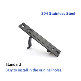 Dontay 2 Pack Pocket Door Handles,Stainless Steel 304 Edge Pulls,Hidden Handle Hardware,Flush Mount Sliding Doors Pull for Bathroom Cabinets&Drawers(2,Matte Black)