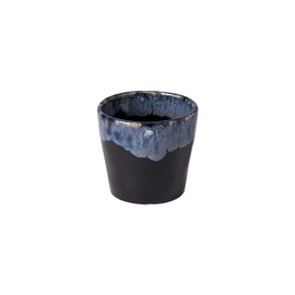 COSTA NOVA Grespresso Collection Stoneware Ceramic Espresso Cups, 3 oz, Black